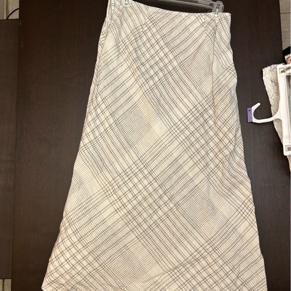 Merona White & Black long skirt